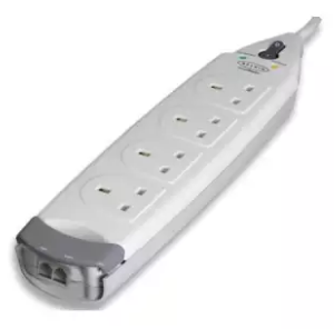 BELKIN 4 WAY SURGE WITH TEL PROTECTION-2 METER F9H410sa2M