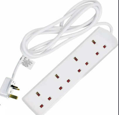 QP Extention Plug 4 Gang 10m