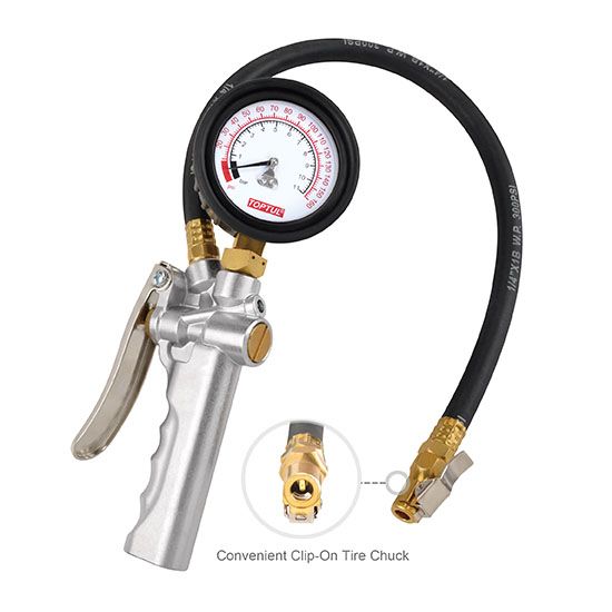 TOPTUL 3-FUNCTION TIRE PRESSURE GUAGE JEAL160A