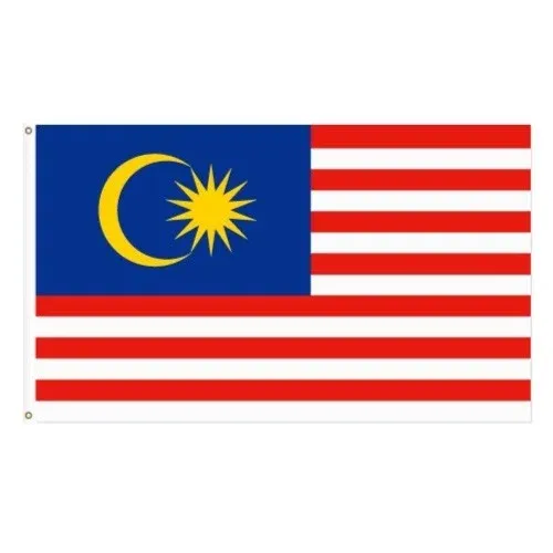 Bendera Malaysia 1' x 2' ( polyester material)
