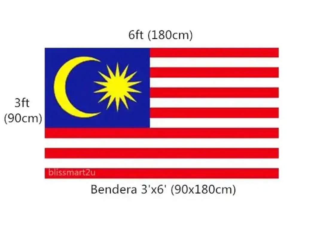 Bendera Malaysia 3' x 6'