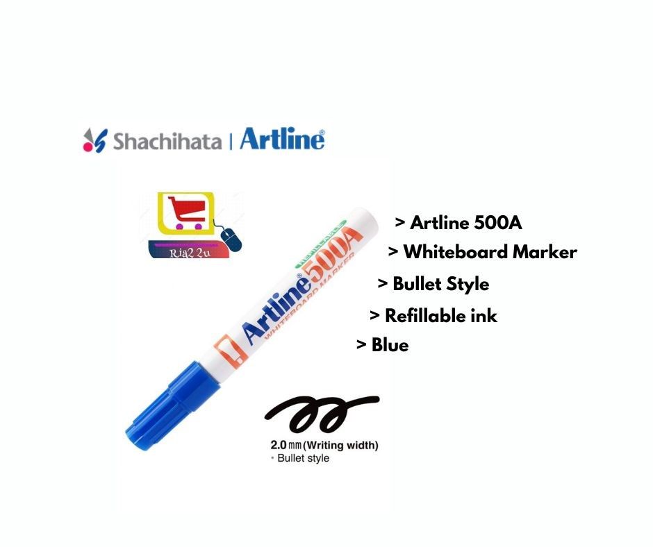 Artline Whiteboard Marker 500A Blue