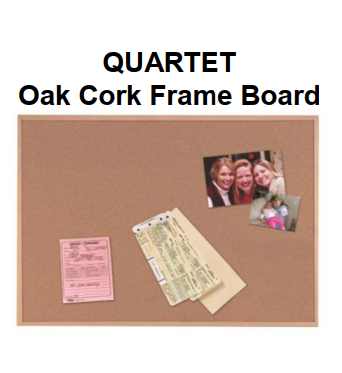 Genuine Malaysia Quartet Warranty - QUARTET 23鈥�x 17鈥�Oak Cork Frame Board 35-380342Q