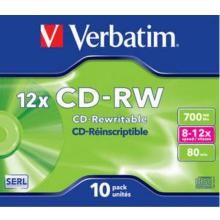 Verbatim CD-RW with Casing (1x10)
