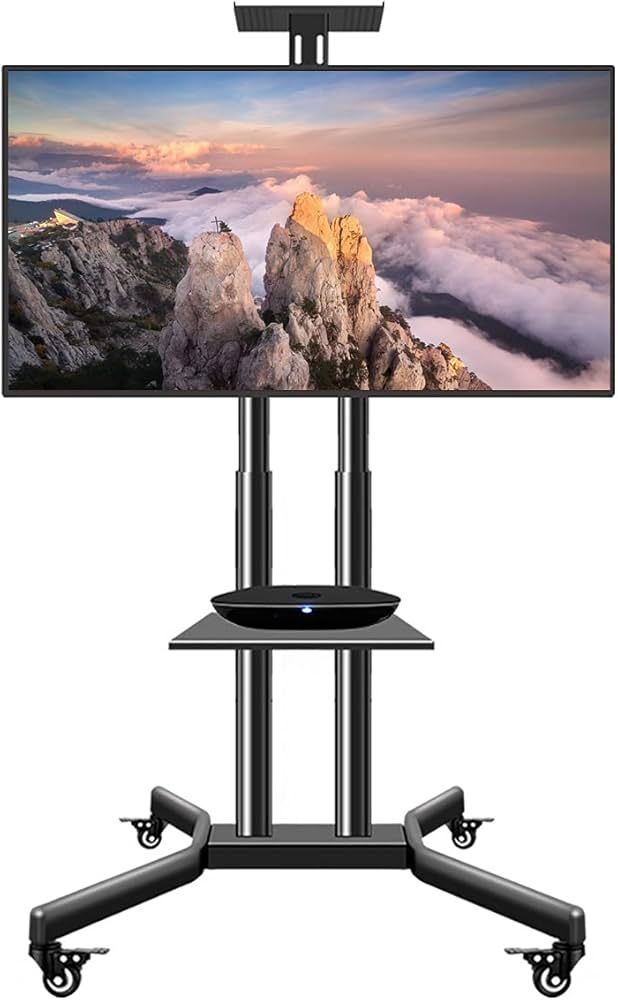 Others *Moveable TV rack Flat & Curved TV Cart Trolley Stand Mount