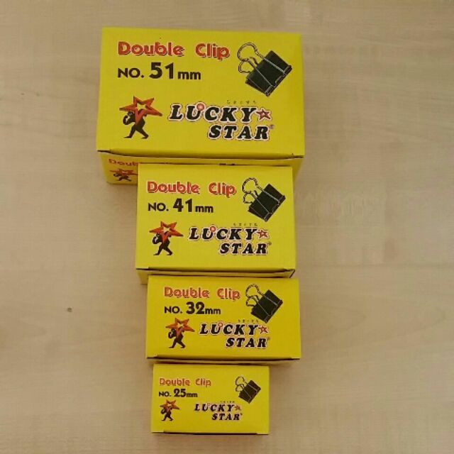 Lucky Star/ NISO Double Clip (Box 0f 12pcs)