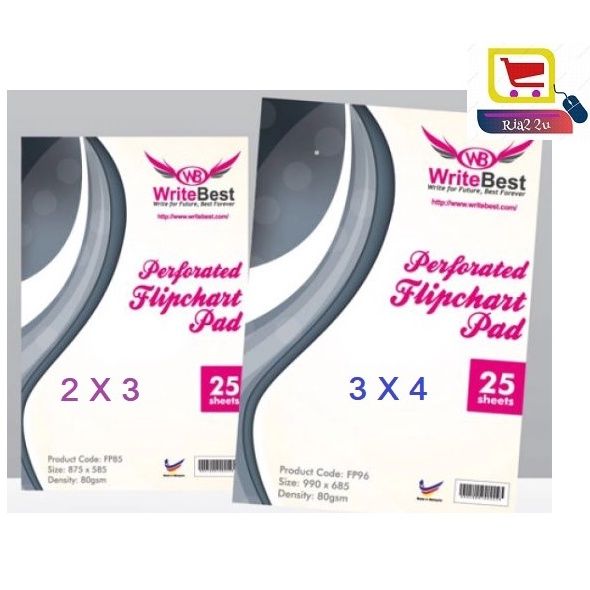 Flip Chart Pads 80gsm 25 sheet FP85 & FP96
