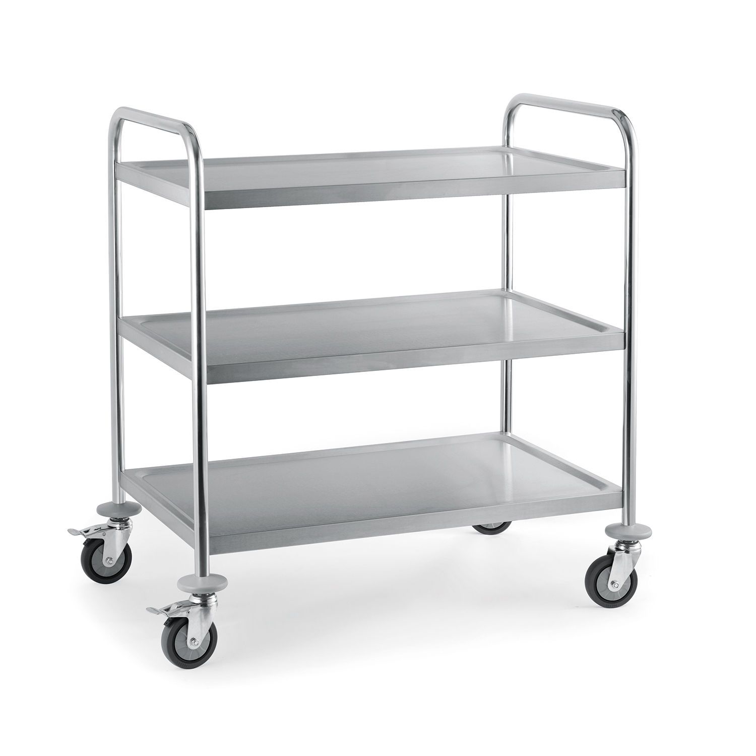 Stainless steel 3 tier food trolley