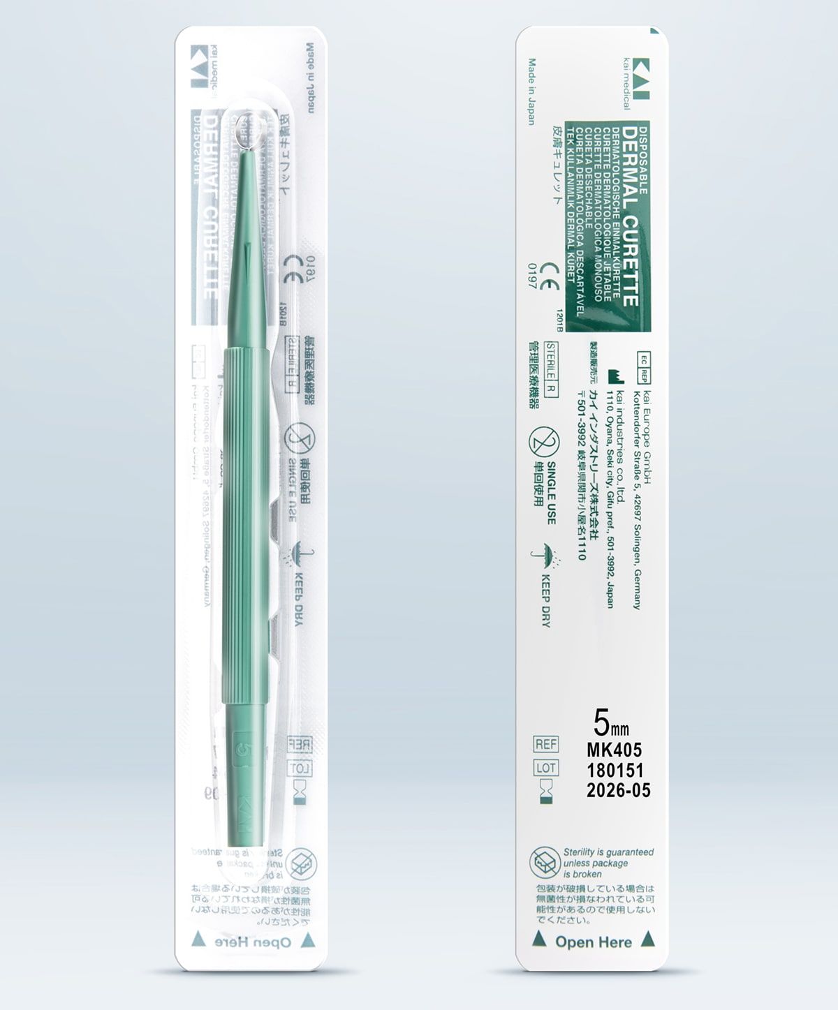 KAI MEDICAL Dermal Curettes 4MM