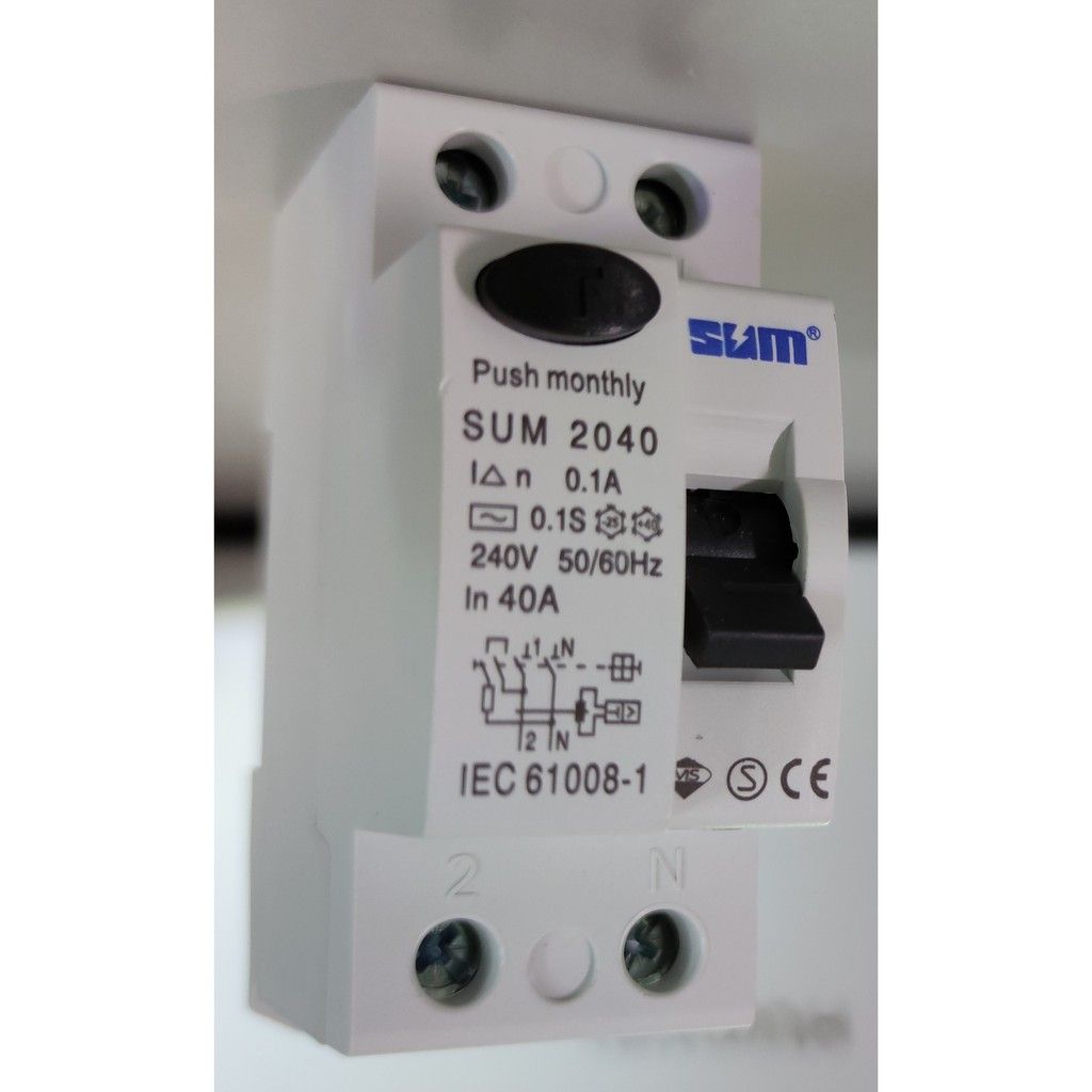 SE SETIA ELECTRIC SUM 40A 2POLE ELCB SUM2040 100mA