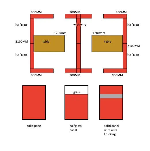 CUSTOM MADE: DISCUSSION ROOM / DISCUSSION PARTITION AREA.