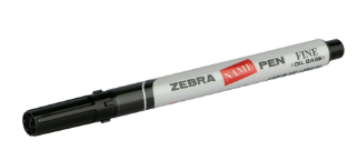 ZEBRA PEN MARKER BLACK