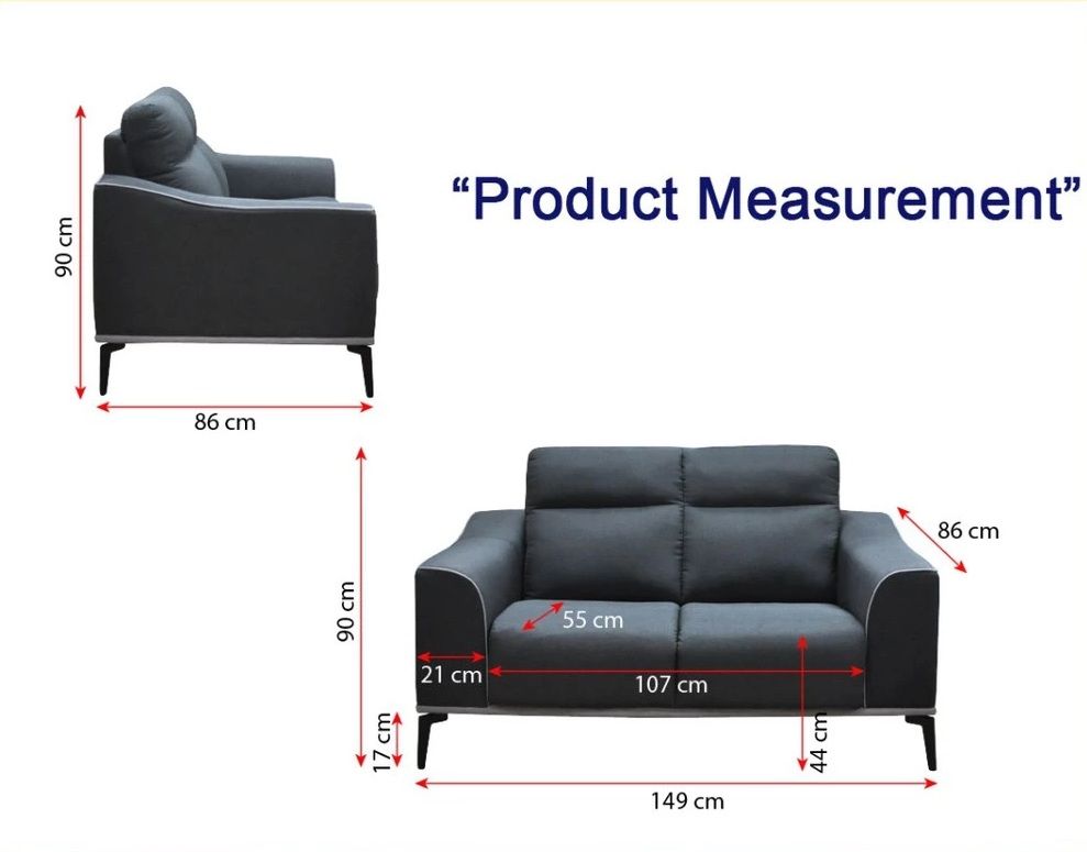 N3730 Modern Sofa Set (2 Seater)