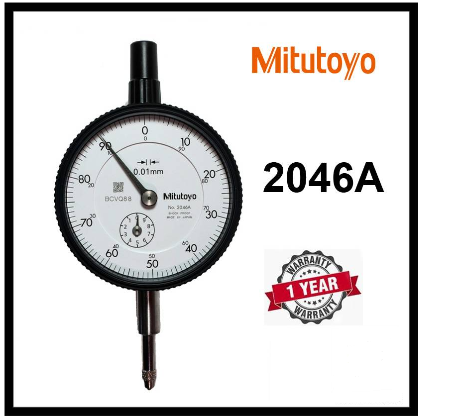MITUTOYO 2046S DIAL INDICATOR DIAL GAUGE 10MM W/LUG BACK (LATEST 2022 NEW MODEL 2046A)