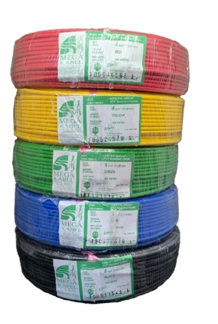 PVC CABLE MEGA 4.0 mm2 PVC INSULATED CABLE WIRE - FREE DELIVERY