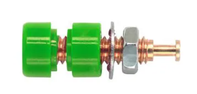 Fluke PJKPL 3542-5 Pin Tip Jack Gold Pl 10/pkg (green)