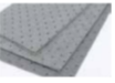 Temo Heavy Duty Absorbent Pad Gray carton 100 400mm x 500mm x 4mm