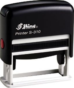 Shiny Self-Inking Stamp Printer S-310 13mm x 54mm