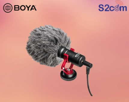 Boya Cardioid Microphone Mic 3.5MM Plug For Phone/ DSLR (BY-MM1)