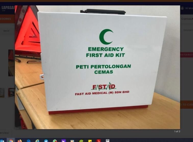 QS First Aid Kit Large Metal Box