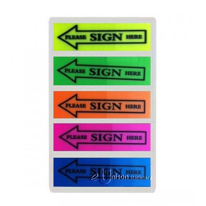 STICK NOTE - PLS SIGN HERE