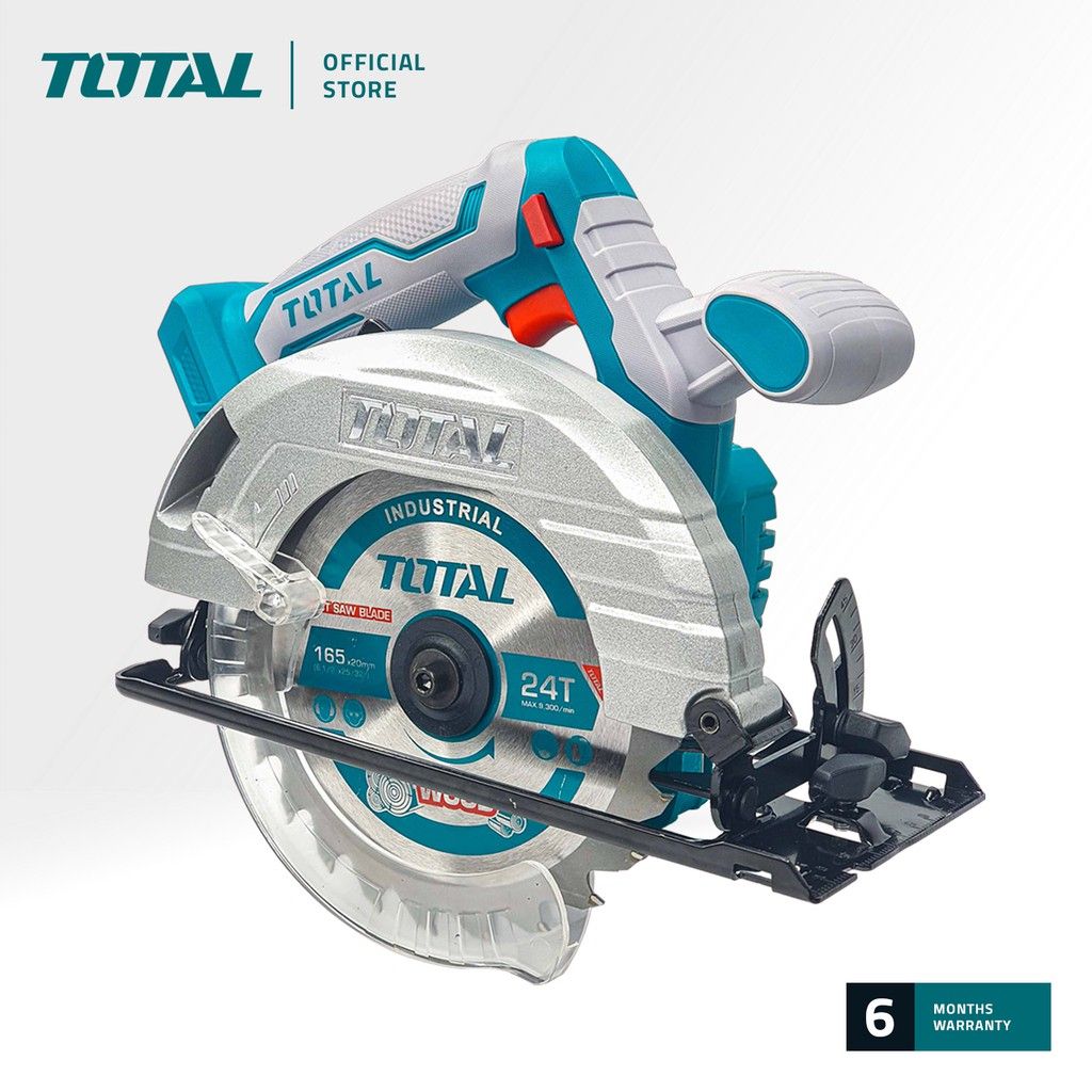 TOTAL TSLI1651 LI-ION CIRCULAR SAW (FREE 1 PC TCT SAW BLADE (165MM 24T). THIS JIG SAW IS ABLE TO CUT A BEVEL UP TO 45 DEGREE.)