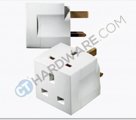 MASTERPLUG MULTISOCKET ADAPTOR 2X SOCKET 13AMPS (BASIC POWER)