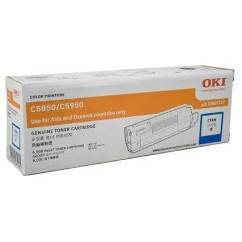 Genuine Malaysia OKI Warranty - OKI C5850/5950/MC560 CYAN TONER 6K