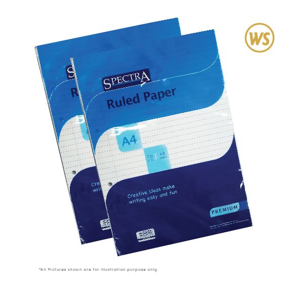 SPECTRA A4X70GMS X 50PCS RULER PAPER