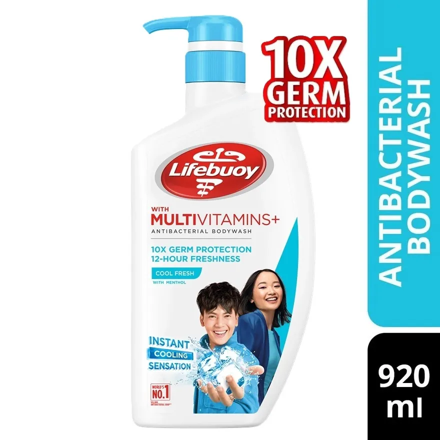 Lifebuoy Body Wash Cool Fresh 12 Bottle x 920ml