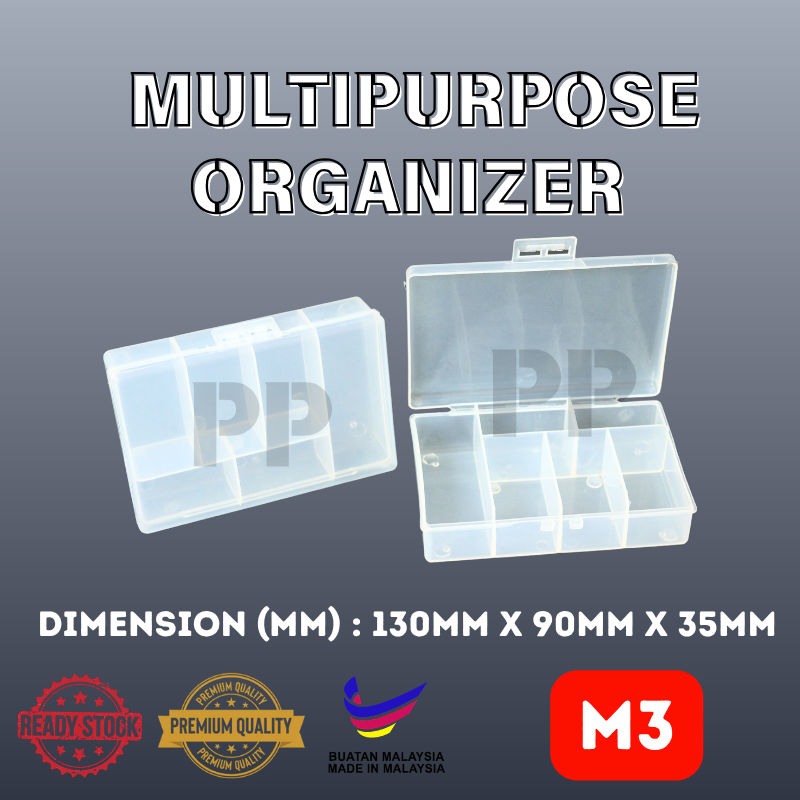 M-3 Small Multipurpose Transparent Plastic Storage Box Jewelry Box Organizer Storage Box Beads Fuse Beads Fishing Hooks