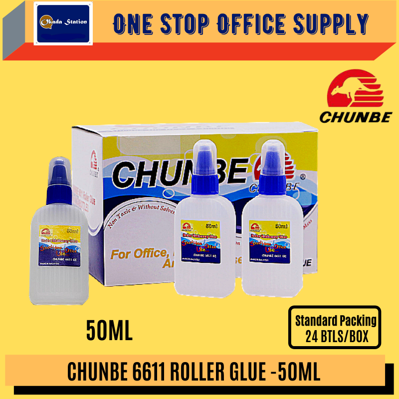 CHUNBE 6611 ROLLER GLUE -50ML /Chunbe /6611 /Roller Glue /Glue /50ML /Water Roller Glue