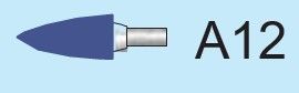 Temo 18*32*6mm Type A12 Vitrified CBN Mounted Point for Stainless Steel - 10pcs/pk