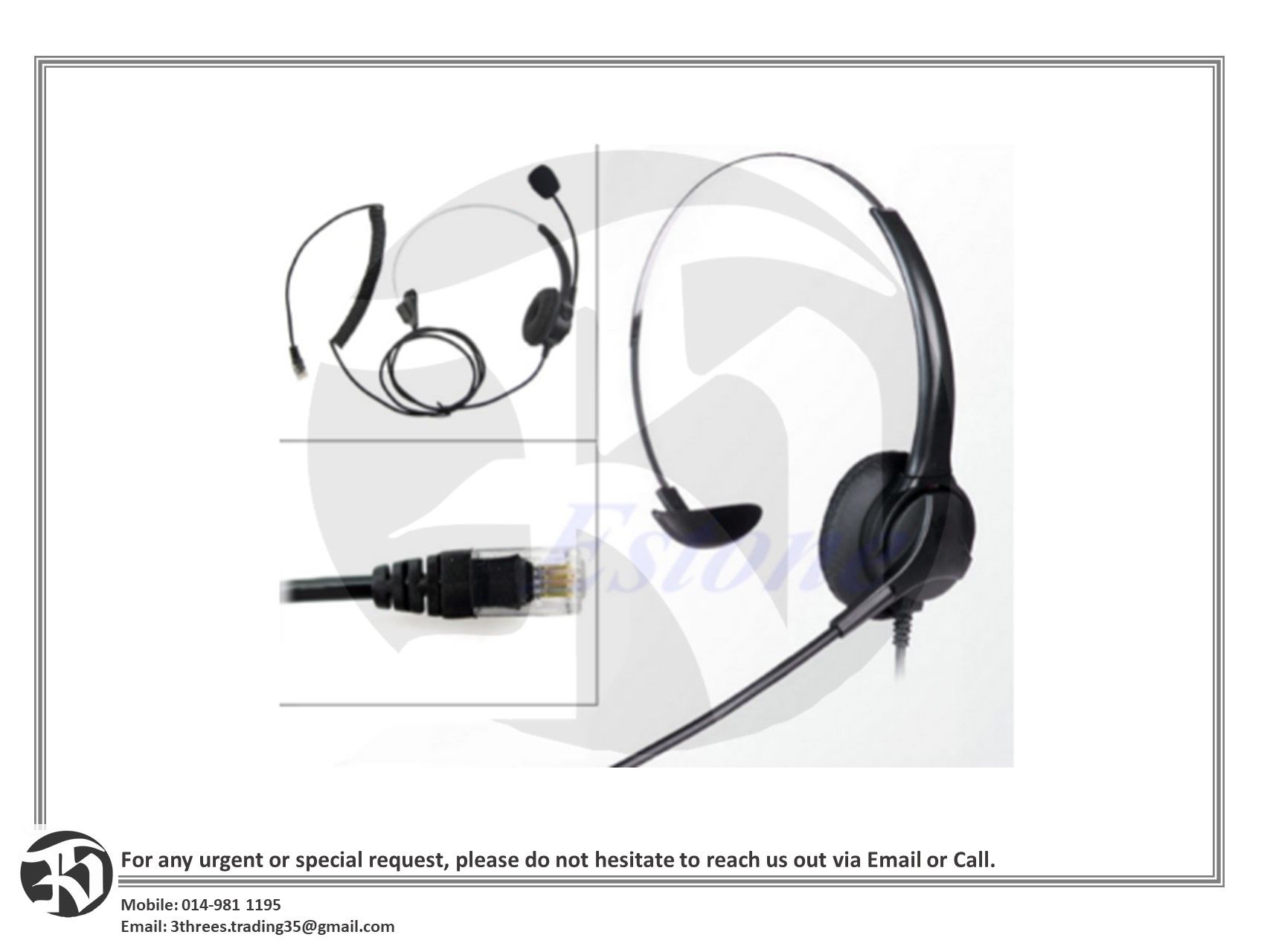 Call Center / Customer Service Headset