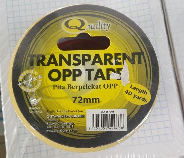 Transparent OPP Tape 72mm x 36.5m