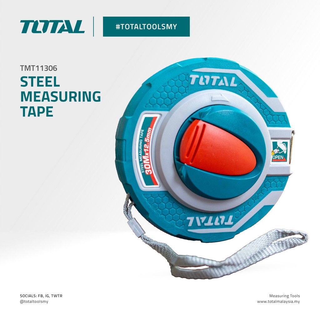 TOTAL STEEL MEASURING TAPE TMT11306