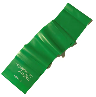 PHYSIO-FIT PhysioFit Latex Exercise Band Pre Cut 1.5 Meter - Green (Medium)