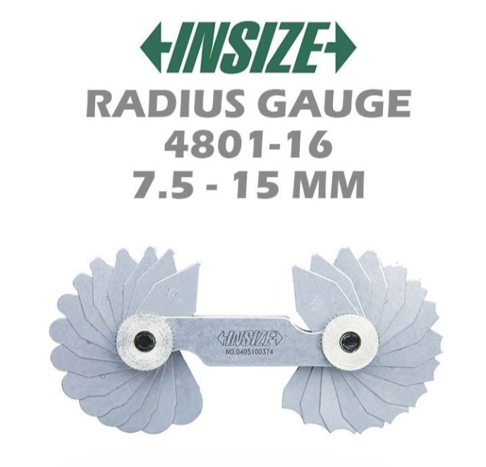 INSIZE RADIUS GAUGE 4801-16