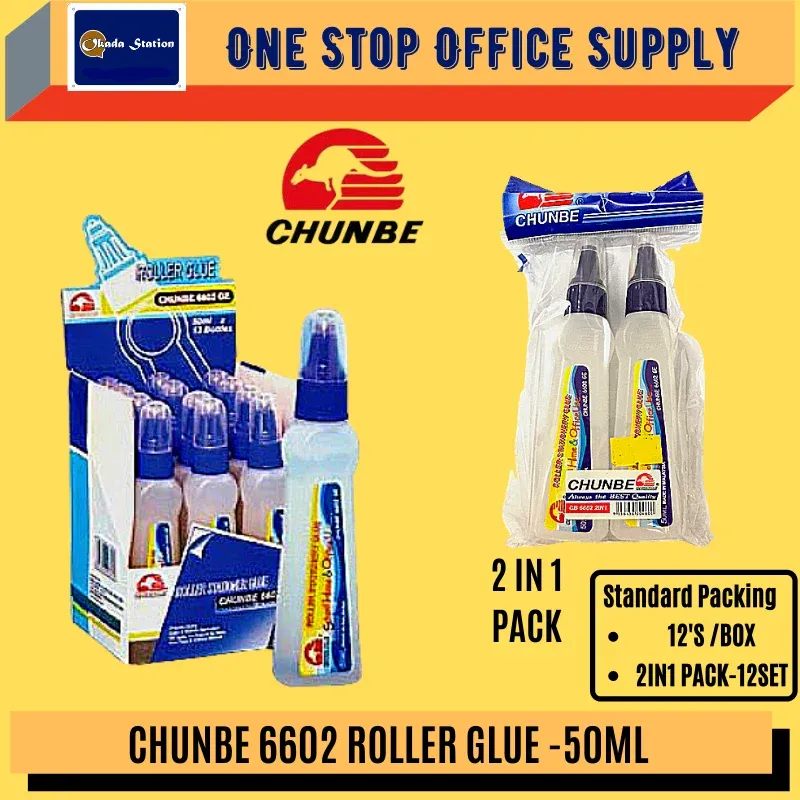 CHUNBE 6602 ROLLER GLUE -50ML聽/Chunbe /Roller Glue /Glue /water Glue /50ML