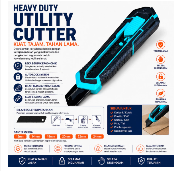 AKU18-PRO 18mm AWE Utility Knifes