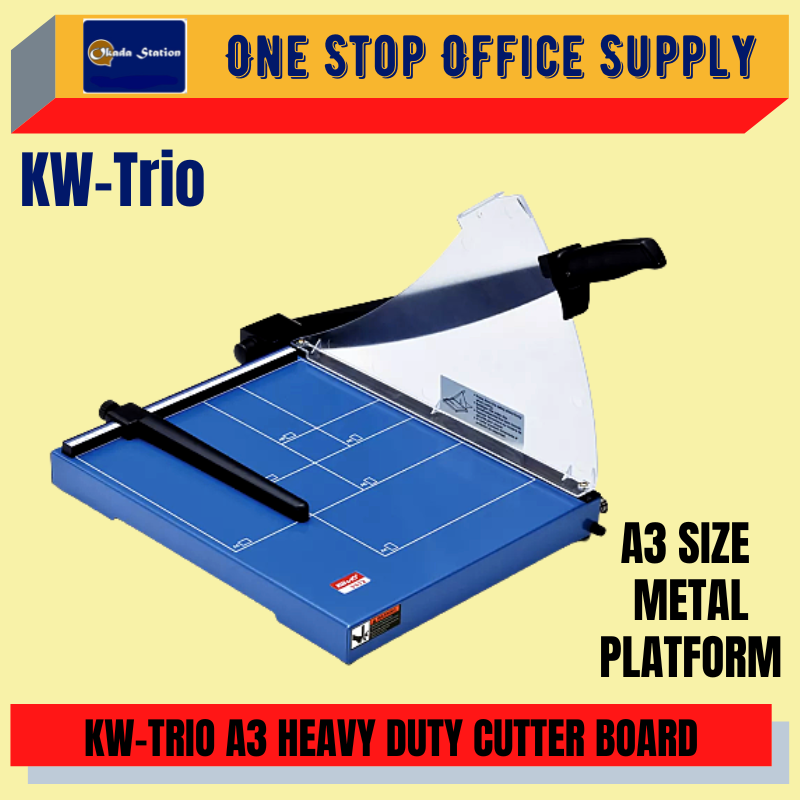 KW-TRIO A3 HEAVY DUTY PAPER CUTTER BOARD-METAL BASE / KW / CUTTER BOARD / PAPER TRIMMER / 3025