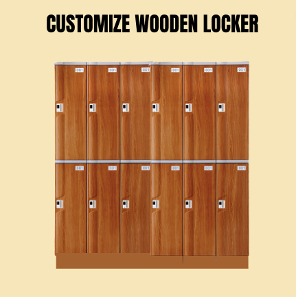 OK CUSTOMIZE / WOODEN LOCKER WITH INDIVIDUAL LOCKER / 2000MM X 2800MM / LOCKER / WOODEN LOCKER
