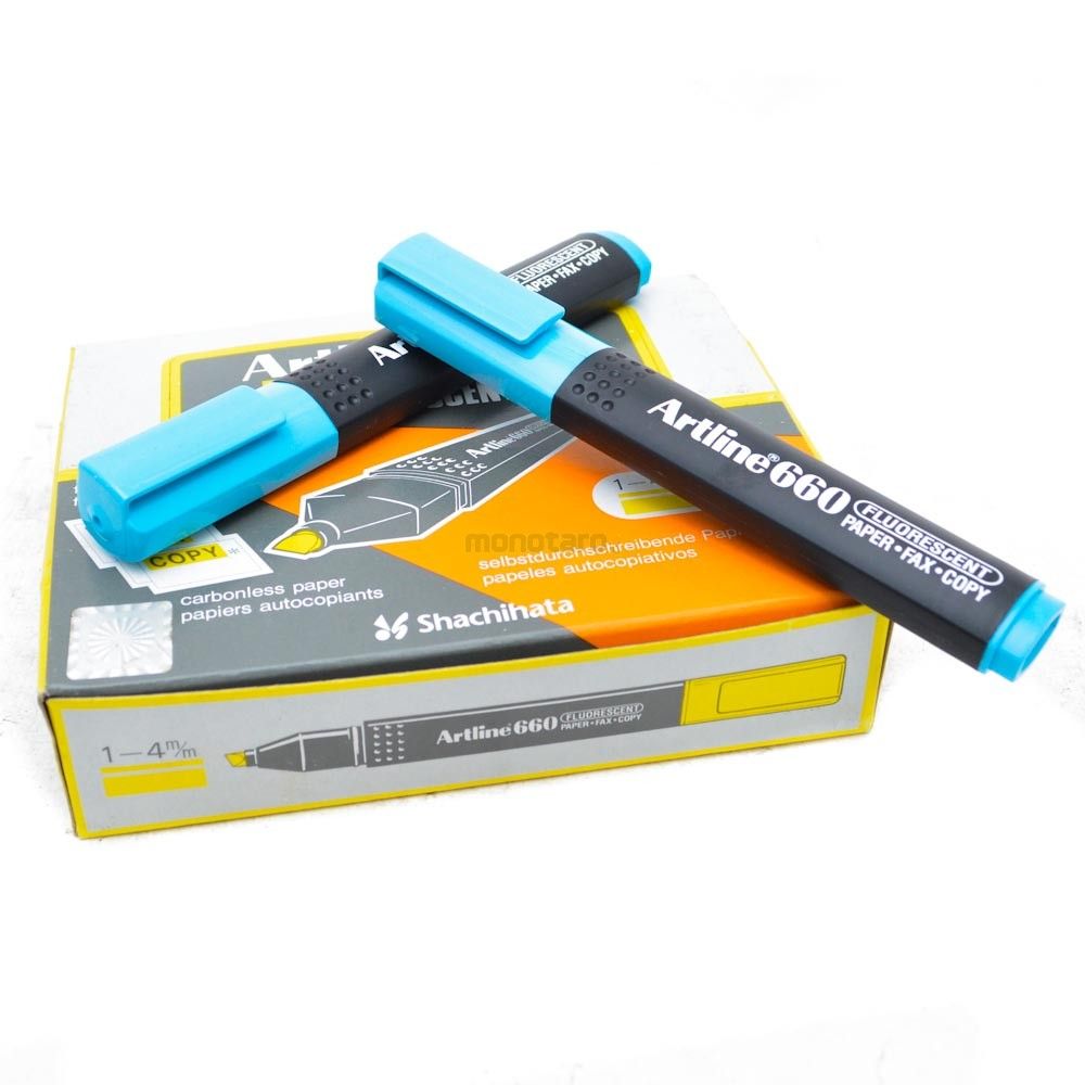 Artline 660 Highlighter - Blue, Purple, Orange, Green