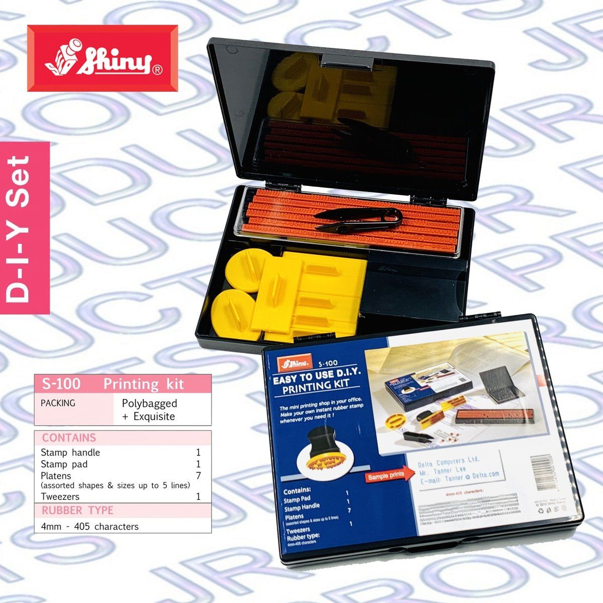 Shiny Printing Stamping Kit - S100