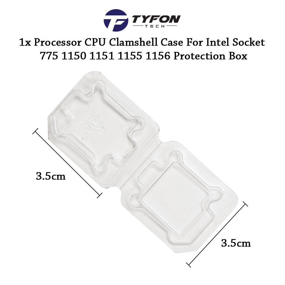 1pcs Processor CPU Case Clamshell Case For Intel Socket 775 1150 1151 1155 1156 CPU Plastic Protection Box