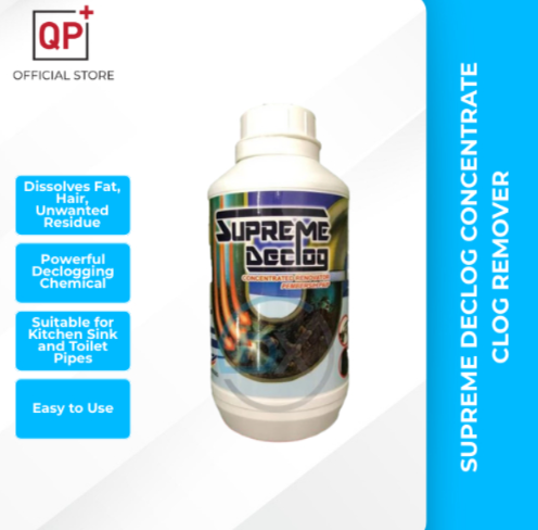 SUPREME DECLOG CONCENTRATE CLOG REMOVER TOILET PIPE SINK BASIN l PEMBERSIH SALURAN TERSUMBAT l 管道疏通剂-