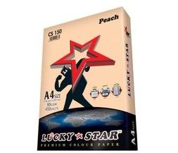 Lucky Star A4 Premium Colour Paper CS170 Peach 80gsm 450 sheets