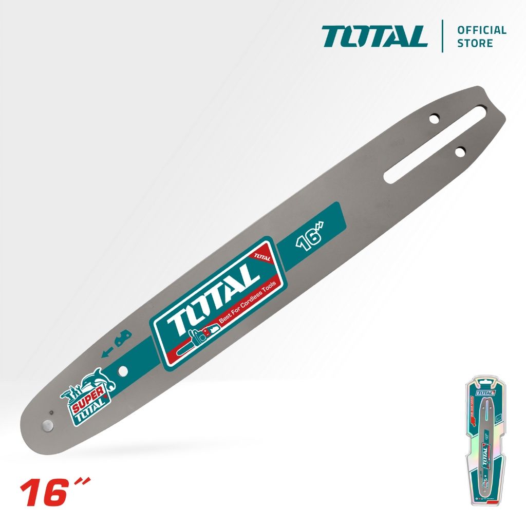 TOTAL CHAIN SAW BAR FOR LI-ION CHAIN SAW REPLACEMENT PART TGSLI401682 (16") TGTSB51603