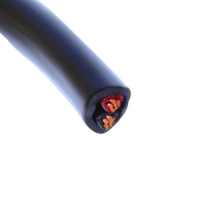 2 Conductor Multi-Conductor Cable Black 14 AWG 100.0' (30.5m)