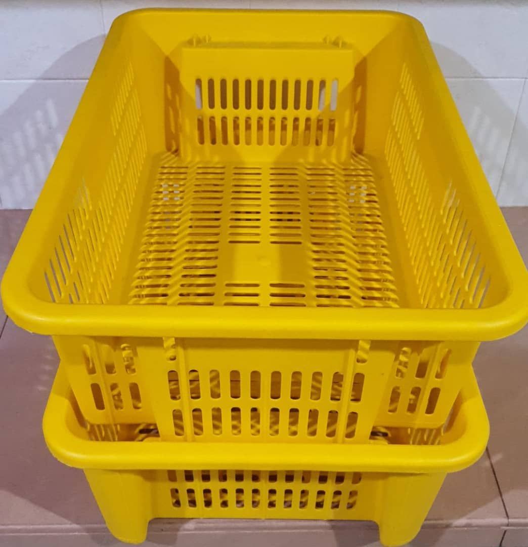 MULTIPURPOSE RECTANGULAR TRAY BASKET / L23''xW15''xH7''